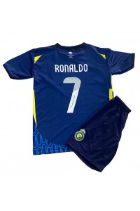 Al-Nassr Cristiano Ronaldo #7 Babyklær Borte Fotballdrakt til barn 2024-25 Korte ermer (+ Korte bukser)